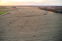 Rolled Bales From Above