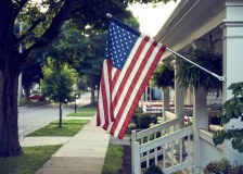 American Flag Porch