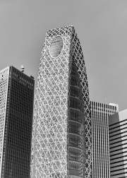 Intersecting Line Tower B&W