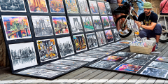 Art Seller Brooklyn Bridge