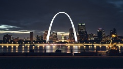 St. Louis Arche at Night