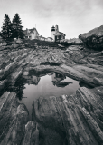 Pemaquid Point Lighthouse B&W