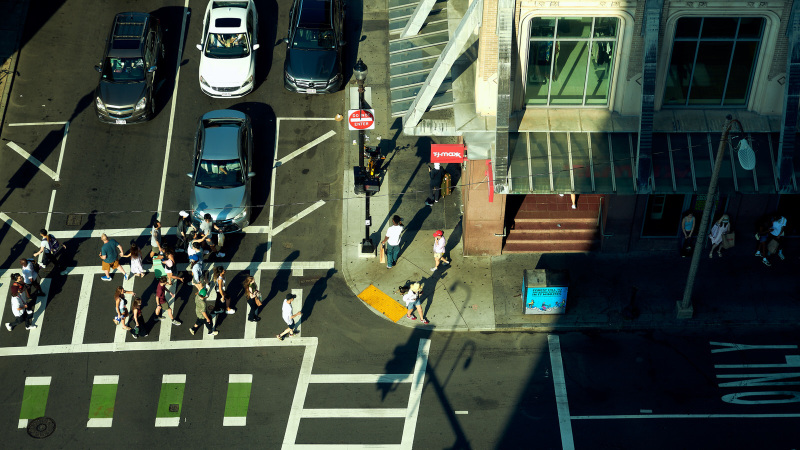 Looking Down: Crosswalk Activity