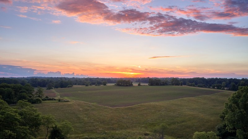 Colorful Field Sunset