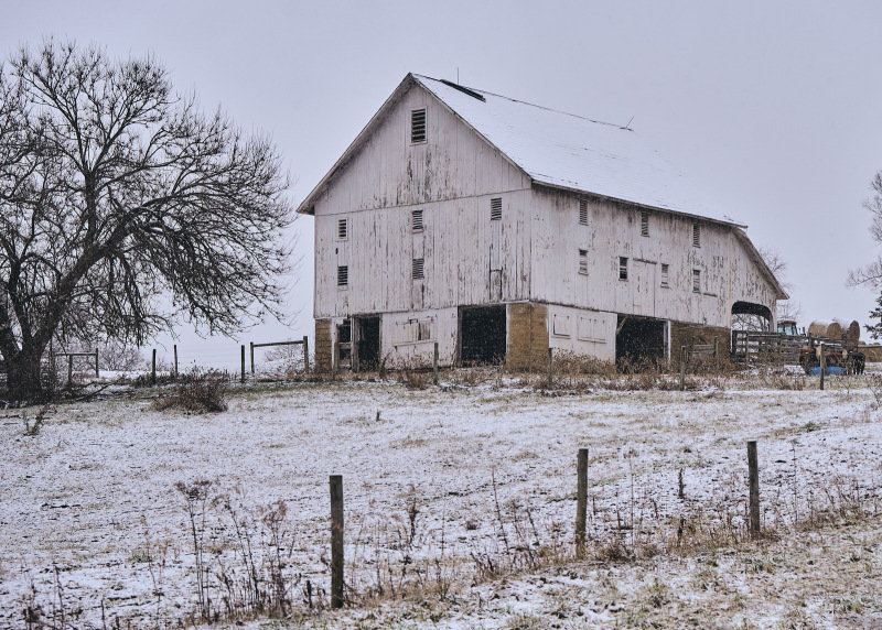 Worn White Barn