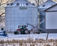 Snowy Silo Tractor
