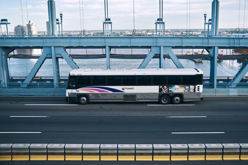 Passing Transit Bus