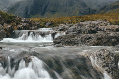 Fairy Pools and Cuillin Mountains